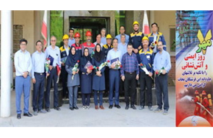 مراسم تجلیل از آتش‌نشانان شرکت پتروشیمی خوزستان، برگزار شد