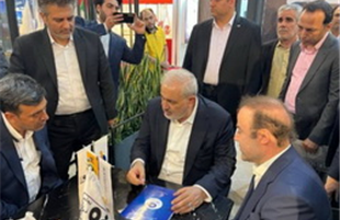 همراهی مدیرعامل شرکت فولاد هرمزگان با وزیر صمت در نمایشگاه ایران اکسپو