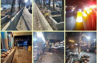 آغاز عملیات احداث رفیوژ میانی بزرگراه نواب به طول ۱۸۰۰متر