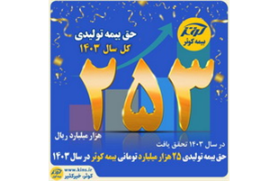 حق بیمه تولیدی ۲۵ هزار میلیارد تومانی بیمه کوثر در سال ۱۴۰۳