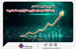 نقش پررنگ بیمه ملت در رشد ۵۷٫۲ درصدی حق بیمه تولیدی صنعت بیمه