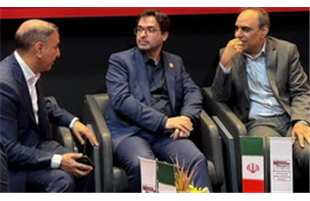 دیدار مدیران عامل فولاد هرمزگان و فولاد اکسین خوزستان در ایران اکسپو ۲۰۲۵