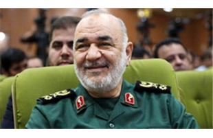 تصویری از پیکر شهید سردار سلامی در معراج شهدا