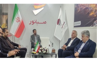 بازدید نماینده مردم اسدآباد در مجلس، مدیر عامل ایمیدرو و استاندار همدان از غرفه صبانور در نمایشگاه معدن غرب کشور