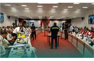 حضور تیم مدیریت بحران مبین انرژی خلیج فارس در جلسه مانور دورمیزی سطح یک تکمیلی