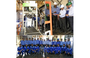 راه‌اندازی دستگاه ثابت بسته‌بندی بیگ بگ در واحد پلی H پتروشیمی شهید تندگویان